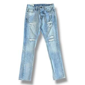 Abercrombie & Fitch Men’s‎ Distressed Skinny Jeans Light Wash W29 L32